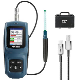 AEG-8103 Gauss Meter, Rechargeable Tesla Meter 0-2500mT, Magnetometer with Data Logging and Alarm, Magnetic Field Strength and Pole Tester, ±1-5% General Accuracy for Factories, Workshops