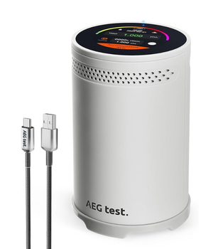 HOUND-3699 Portable Radon Detector for Home, 10-Mins Data Updates, Touchscreen Color Display, Audible & Visual Alarm, Long-Term Continuous Monitoring for Basement, pCi/L or Bq/m³