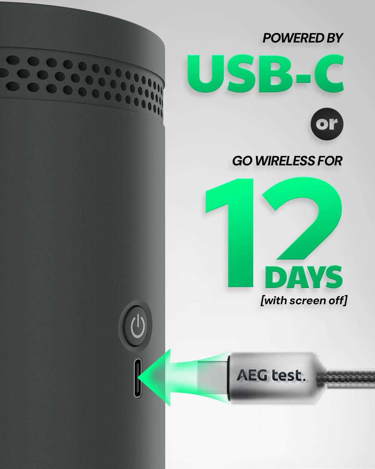 HOUND-3699 Portable Radon Detector for Home, 10-Mins Data Updates, Tou